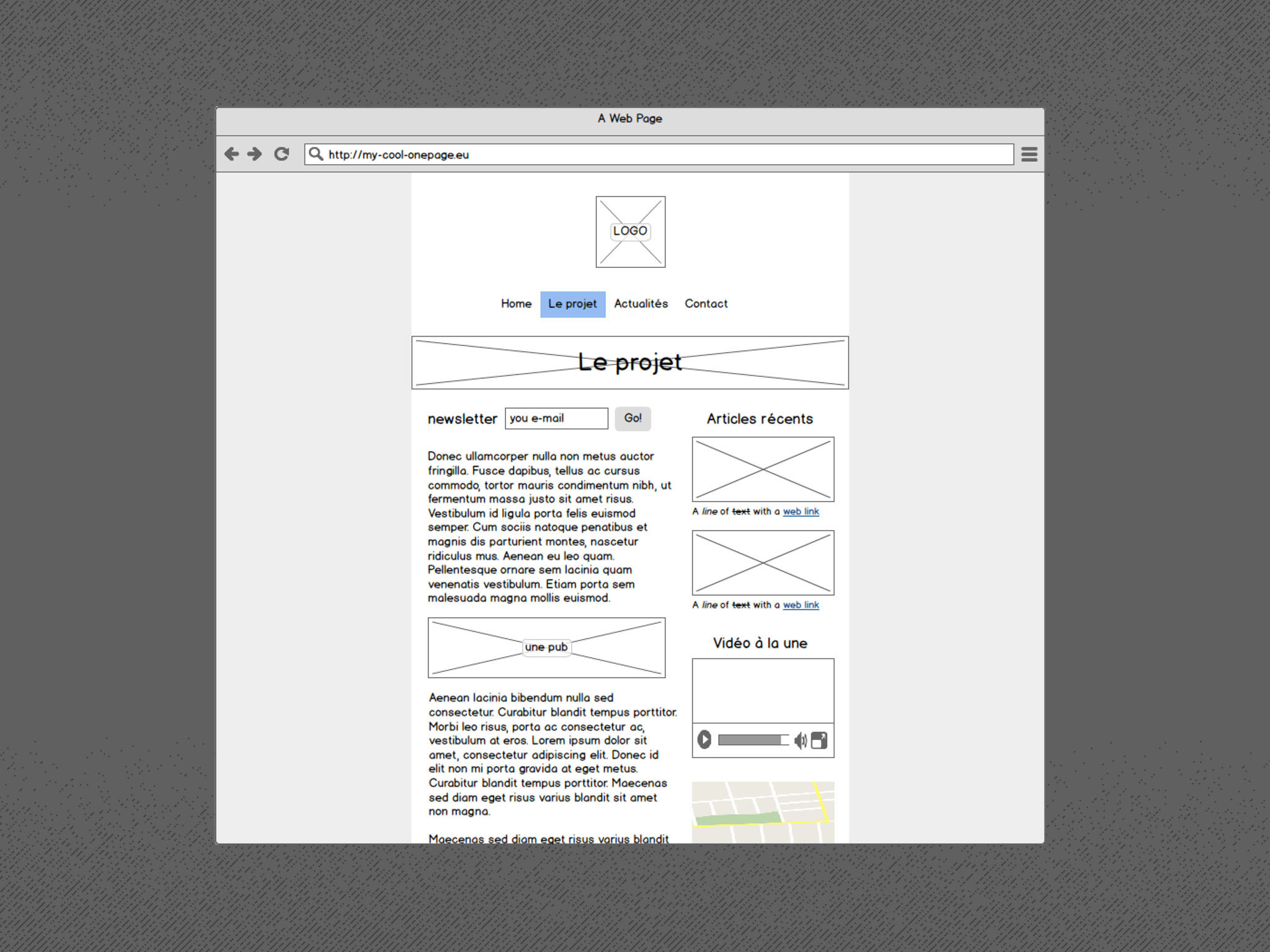 une page une fonction